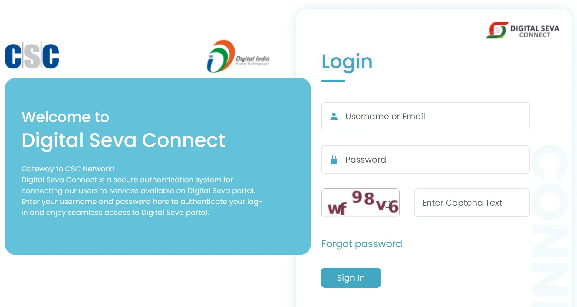 CSC Login for Artisan Registration