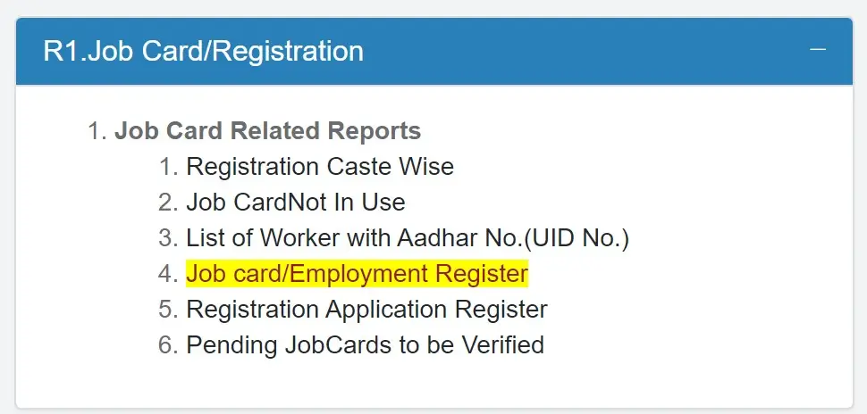 Job card Link