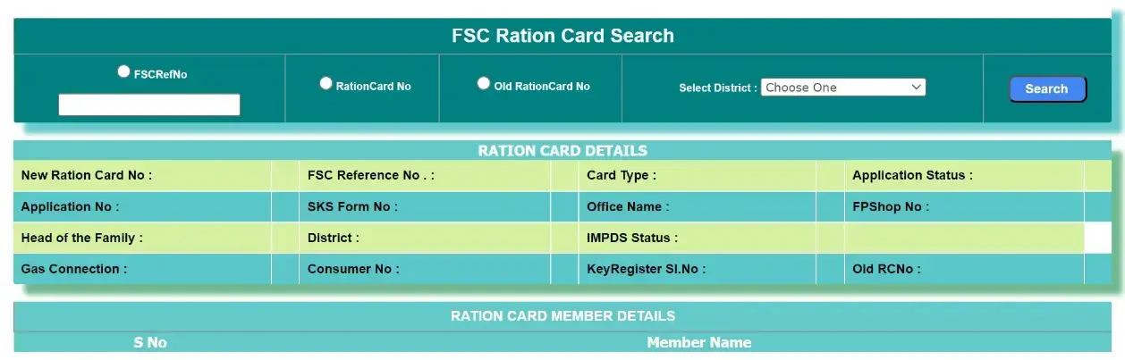 FSC Card Status
