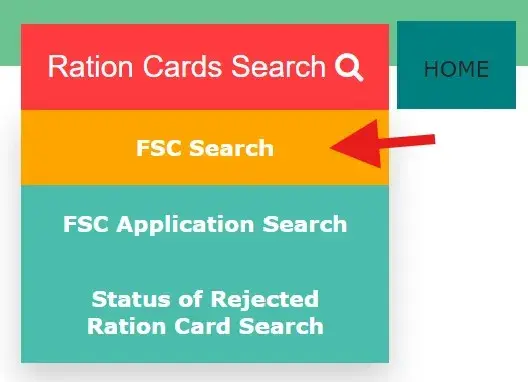 FSC Ration Card Search Link