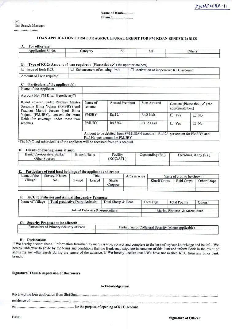 KCC Application Form